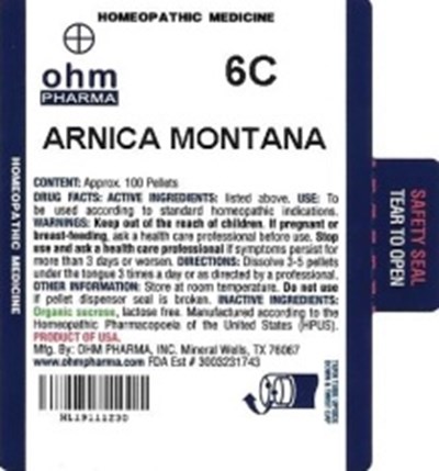 Md Label (Arnica Montana   Md Tube Label)